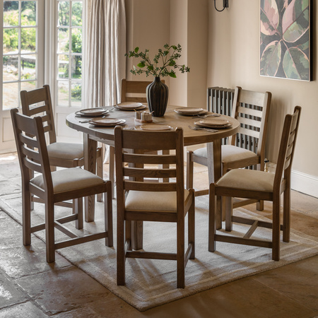 Hardwick Rnd Ext Dinig Table 1100/1450/1100x790mm