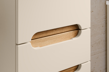 Zestaw meblowy 80cm z umywalką meblową SKY, szafką wysoką i szafką z lustrem