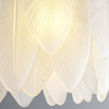 Lampa wisząca PIUMA 80 cm – biała, okrągła oprawa sufitowa