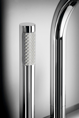 Bateria wannowa wolnostojąca, chrom