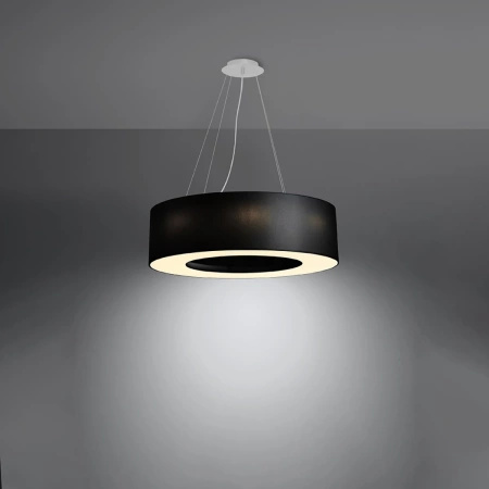 Żyrandol SATURNO 70 czarny