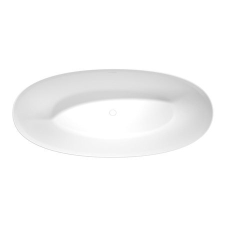 NOYA wanna wolnostojąca 170x76x56cm, solid surface, biały mat