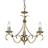 Bernice 3 Pendant Light Antique Brass