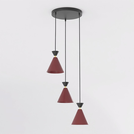 KLEVER 3PREM BURGUNDY BLACK