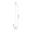 Lampa wisząca TAZILA 1 czarna [ES111]