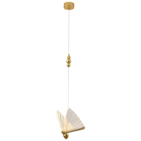 Lampa wisząca BEE LAMP 1, 21 cm- LED, złota, w kształcie motyla