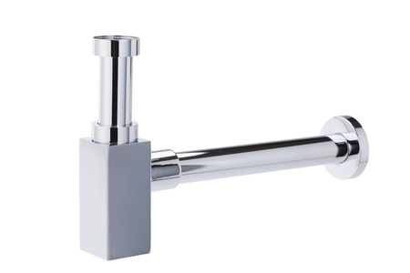SQUARE syfon butelkowy, chrom