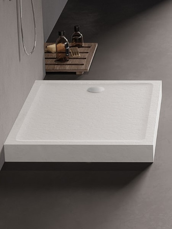 Brodzik MILD STONE akrylowy prostokątny 160x80x11,5 biały