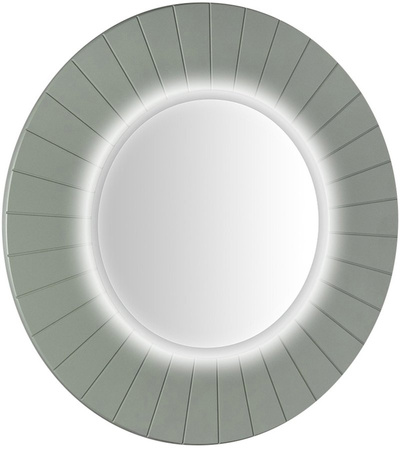 LUMIRO STRIP okrągłe lustro z oświetleniem LED w ramie średnica 90cm, verde