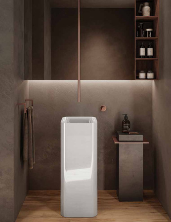 PETIT Umywalka wolnostojąca kwadrat 36 cm wada5