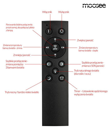 MOOSEE lampa sufitowa / plafon RINGS 6    złota