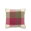 Dursley Check Cush Cranberry&Olive 450x450mm