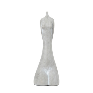 Rzeźba Carla, duża, szara, 135 x 90 x 380 mm