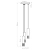 Lampa wisząca LIRO 3P biały