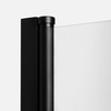 KABINA NEW SOLEO BLACK KWADRATOWA L 80x90x195 KRATKA - CZYSTE 6mm ACTIVE SHIELD