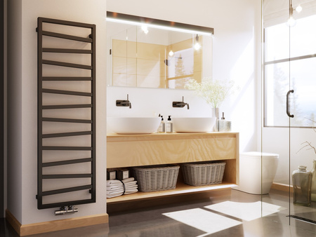 Grzejnik łazienkowy Frio Black 858