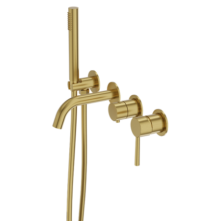 Bateria wannowa podtynkowa 4- otworowa Orion Brushed Gold