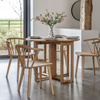 Craft Folding Dining Table Natural 1000x1000x750mm