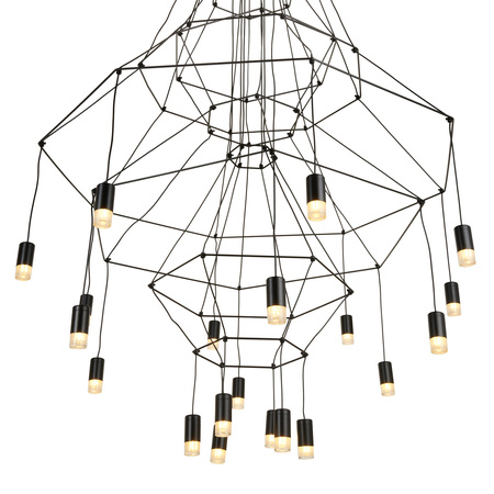 Lampa wisząca LINEA-20 czarna 120cm