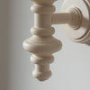 Carnaby Wall Light Fitting Satin Almond White