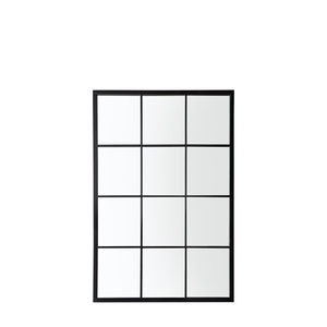 Lustro ogrodowe Darland, czarne, 1200 x 800 mm