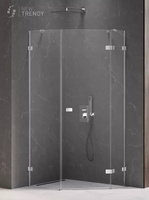 KABINA AVEXA PIĘCIOKĄTNA P 100x80x200 CZYSTE 6mm ACTIVE SHIELD