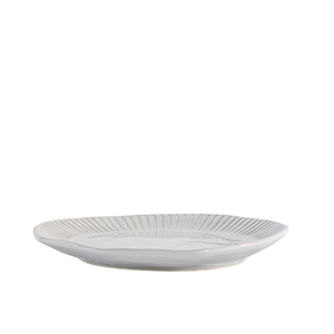 Organiczne talerzyki z żłobieniami (4 szt.) D220 mm