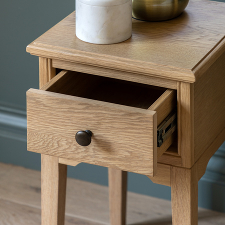 Malvern 1 Drawer Bedside 320x330x550mm