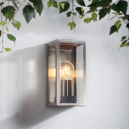 Oxford Wall Light Brushed Steel