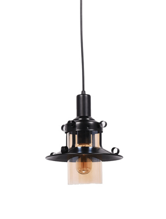 LAMPA WISZĄCA INDUSTRIALNA LOFT CZARNA CAPRI W1
