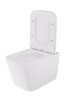 Miska WC z deską VORTEX wisząca owalna biały połysk GRAVIS TR2216R