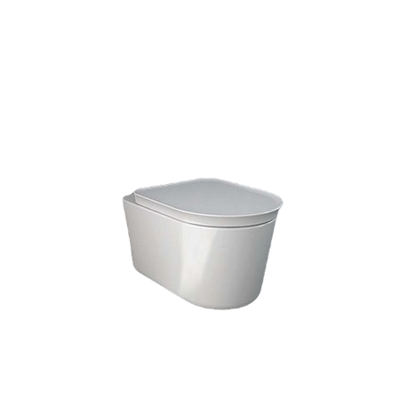 Zestaw VALET Miska WC podwieszana RIMLESS 56x36,3 cm biały połysk & deska WC W/O biały połysk