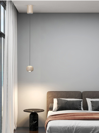 6039-113 QUIBERON Lampa pojedyncza kaszmirowa - piaskowa