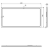 Lustro GEMINI z oświetleniem LED 120x60cm