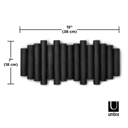 UMBRA wieszak na ubrania PICKET RAIL czarny