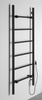 BARBO elektryczna suszarka na ręczniki, kwadratowa, 600x1600mm, 160 W, czarny mat