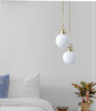 Lampa wisząca PEARL złota 20 cm - klasyczna lampa sufitowa do salonu