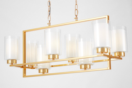 NOWOCZESNA LAMPA WISZĄCA ZŁOTA LINO W8