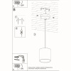 Lampa wisząca ORBIS 1 biały