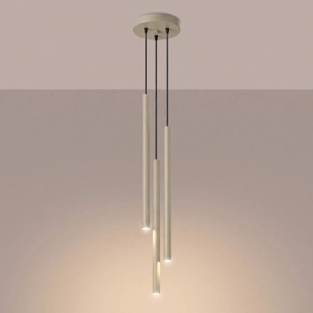Lampa wisząca PASTELO 3P taupe