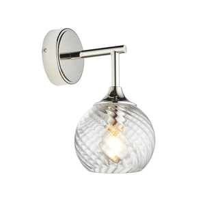 Allegra 1 Wall Light Bright Nickel