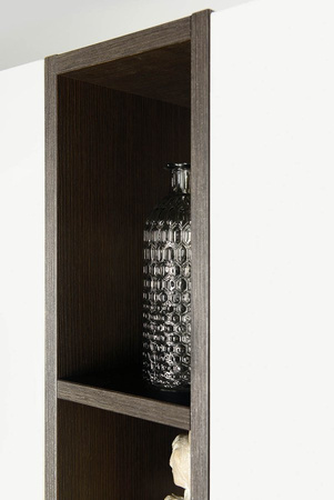 ESPACE słupek wysoki, otwarty z półkami, 30x172x32cm, biały