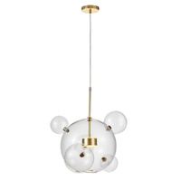 NOWOCZESNA LAMPA WISZĄCA ZŁOTA NERONI W4