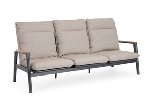 BIZZOTTO sofa 3-osobowa ogrodowa MIGUEL   beżowa