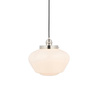 Camberley 1 Pendant Light Bright Bickel Opal Glass