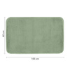 FUZZY dywanik lazienkowy, 60x100cm, 100% polyester, antypoślizgowa, zielony