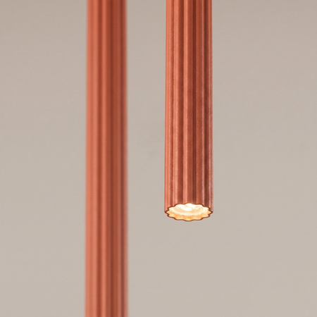Lampa wisząca ARCHE 2P ochra czerwona