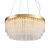 Lampa wisząca GLORIA  60 cm - żyrandol LED, kryształowo-złoty