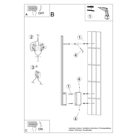 Kinkiet LAGOM 90 złoty LED 3000K