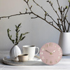 Arabic Mantel Clock Blush Pink 6in
